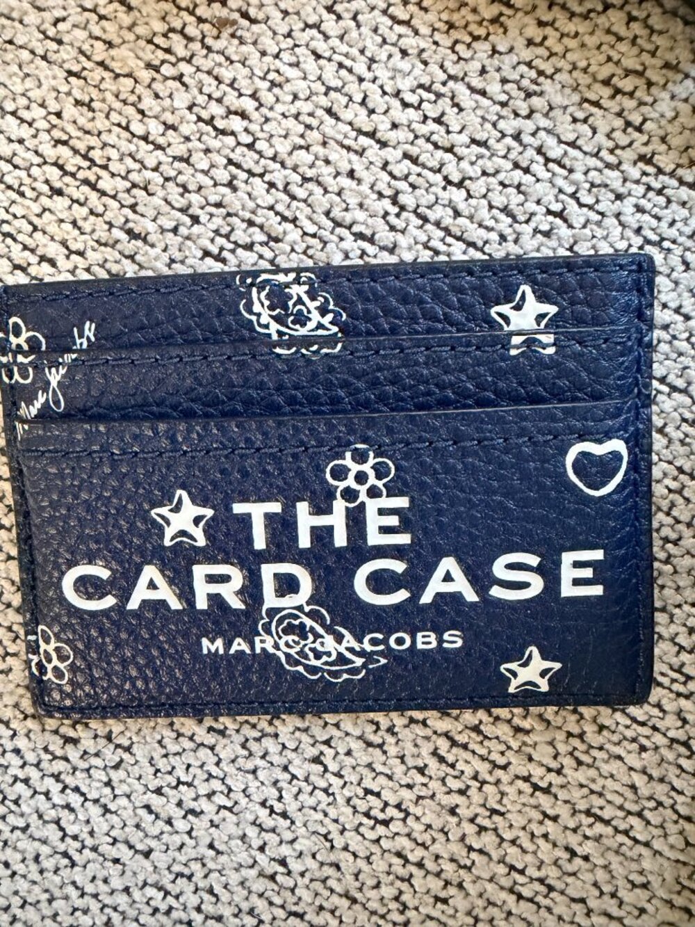 Marc Jacobs The Mini Bandana Leather Bag Blue The Card Case & Dustbags!!! NEW - Picture 5 of 12
